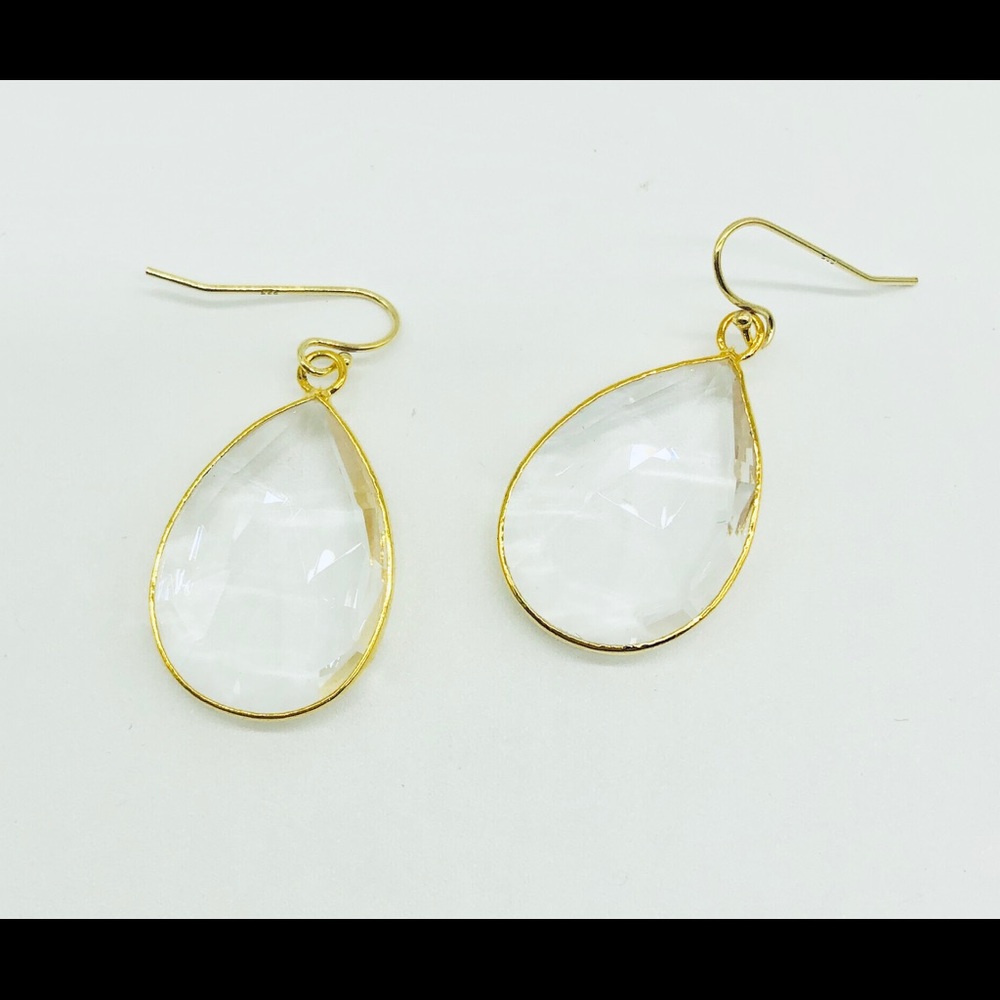 Clear crystal earrings